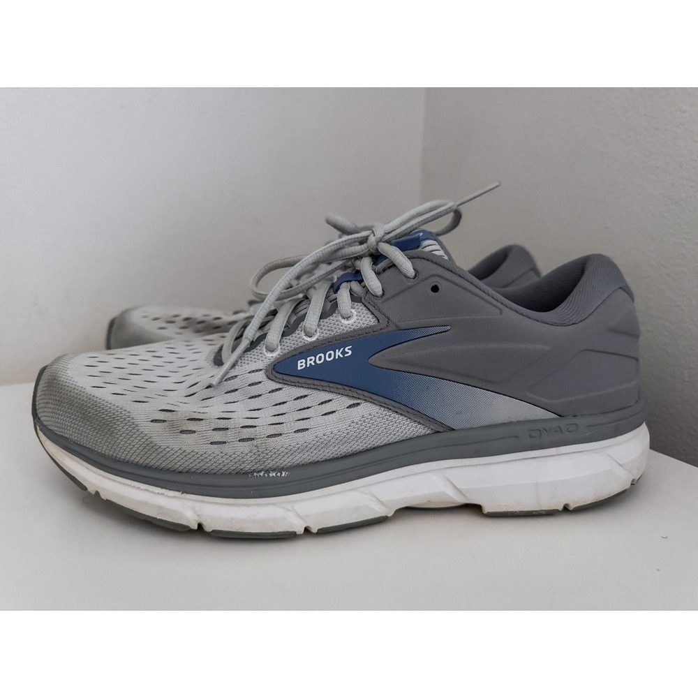 Brooks Dyad 11 Grey Blue Running Shoes Womens 11 Medium B 1203121B065